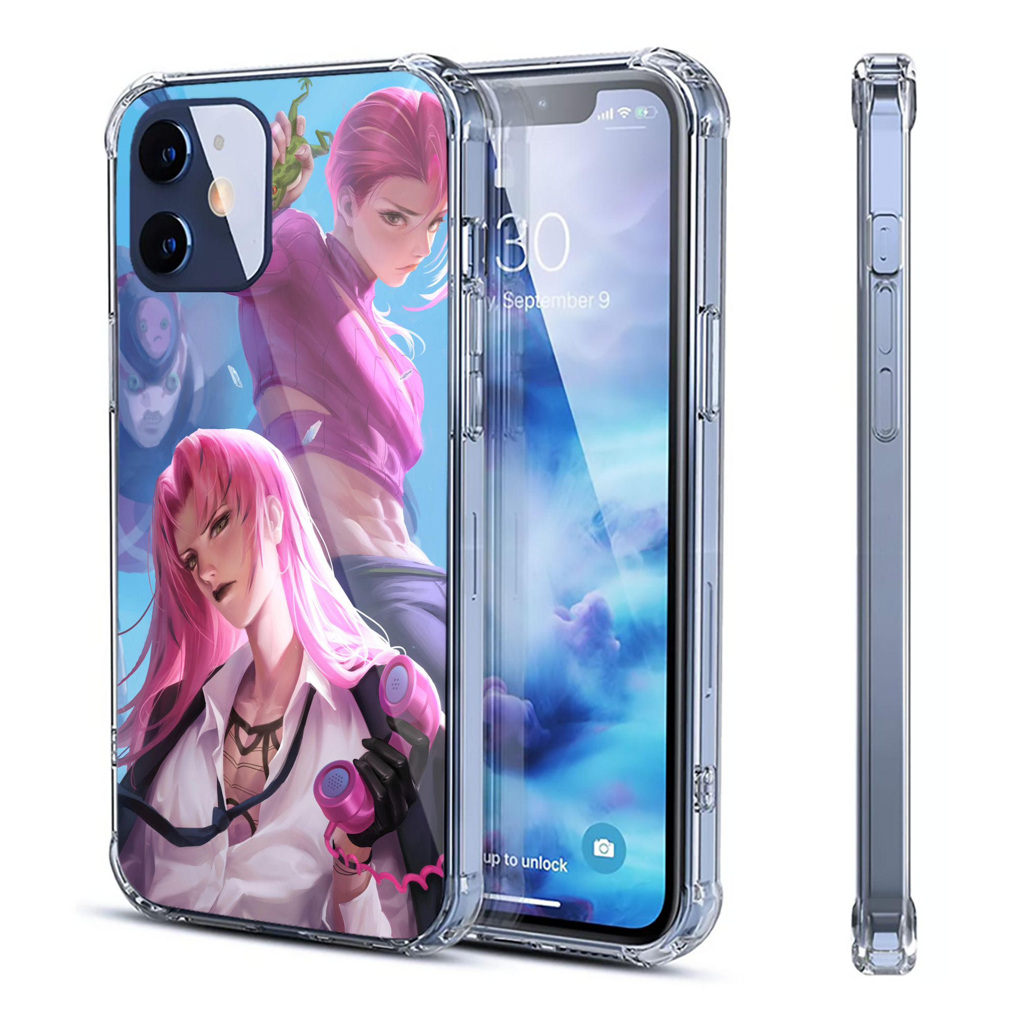 （画像用） ジョジョの奇妙な冒険 JoJo's Bizarre Adventure 【iPhone 12シリーズ対応】透明スマホケース（クリアソフトケース）